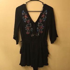 Black rebellion romper